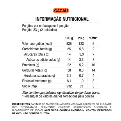 Croquinole de Amendoim com Cacau, 23g