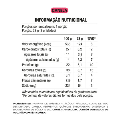 Croquinole de Amendoim com Canela, 23g