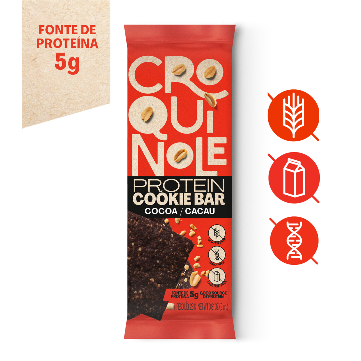 Croquinole de Amendoim com Cacau, 23g