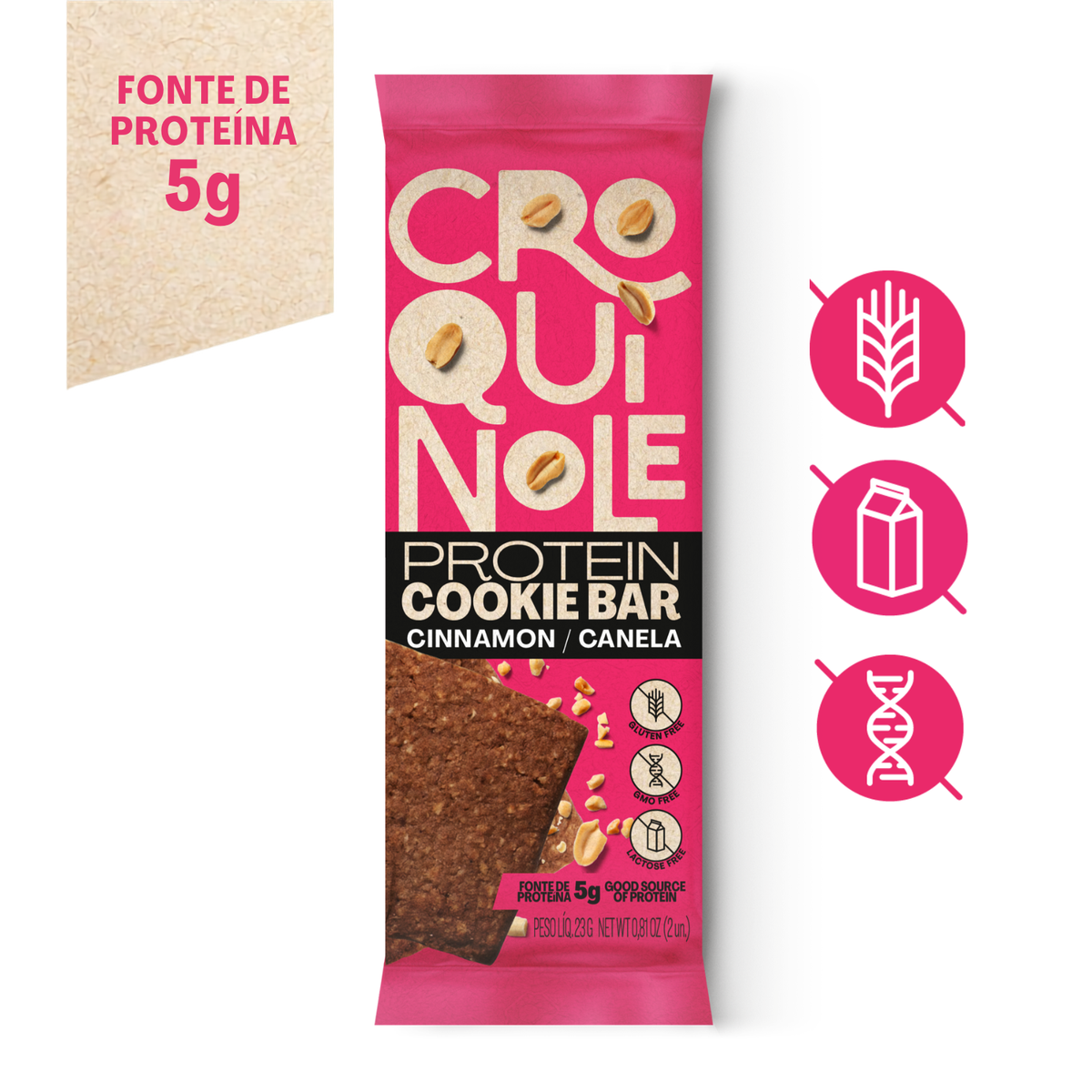 Croquinole de Amendoim com Canela, 23g